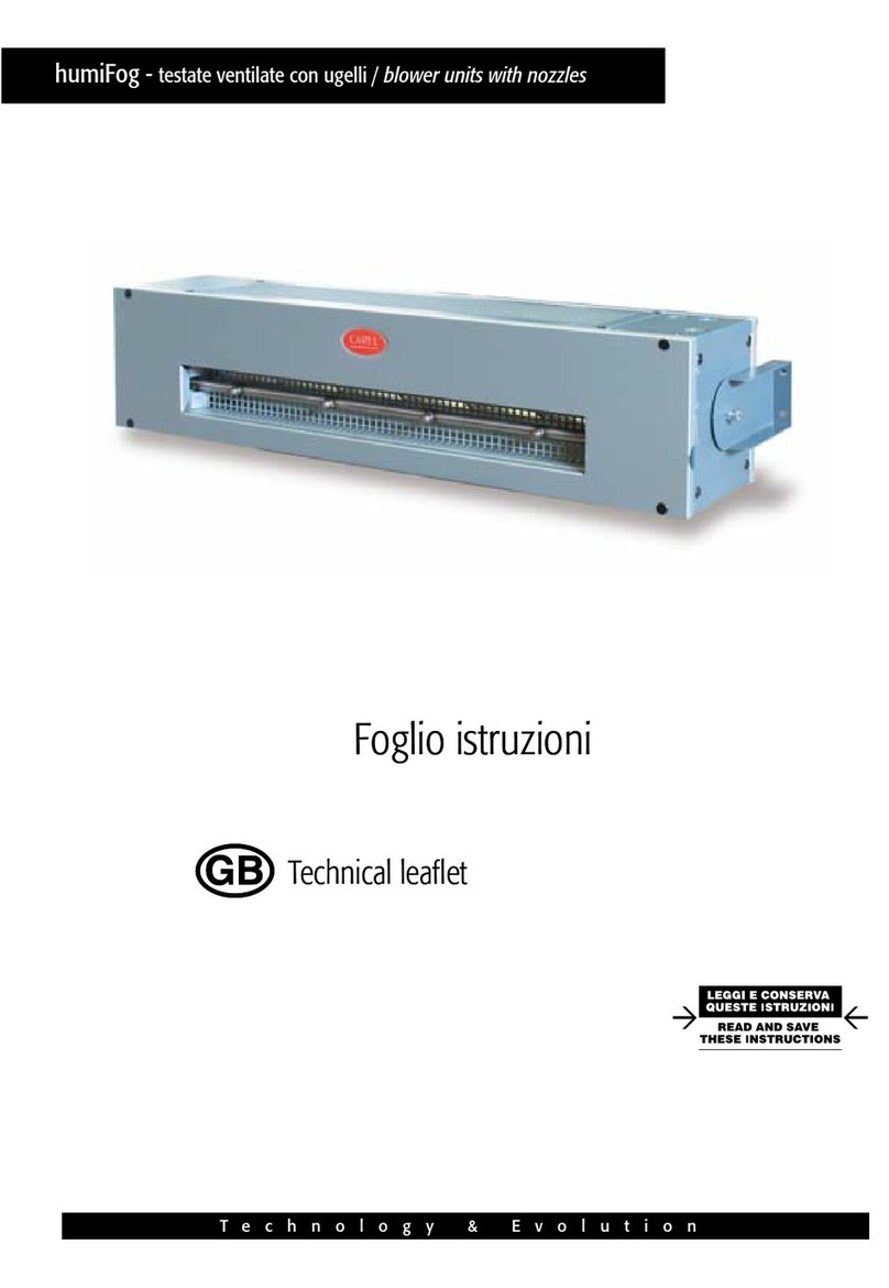 Carel humiFog DL06MD00 0 Series Technical leaflet