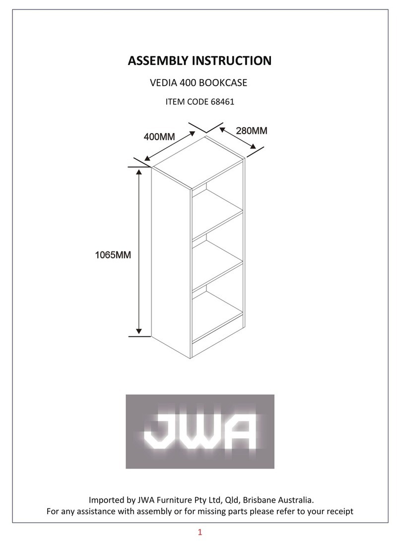 JWA VEDIA 400 68461 Assembly instruction