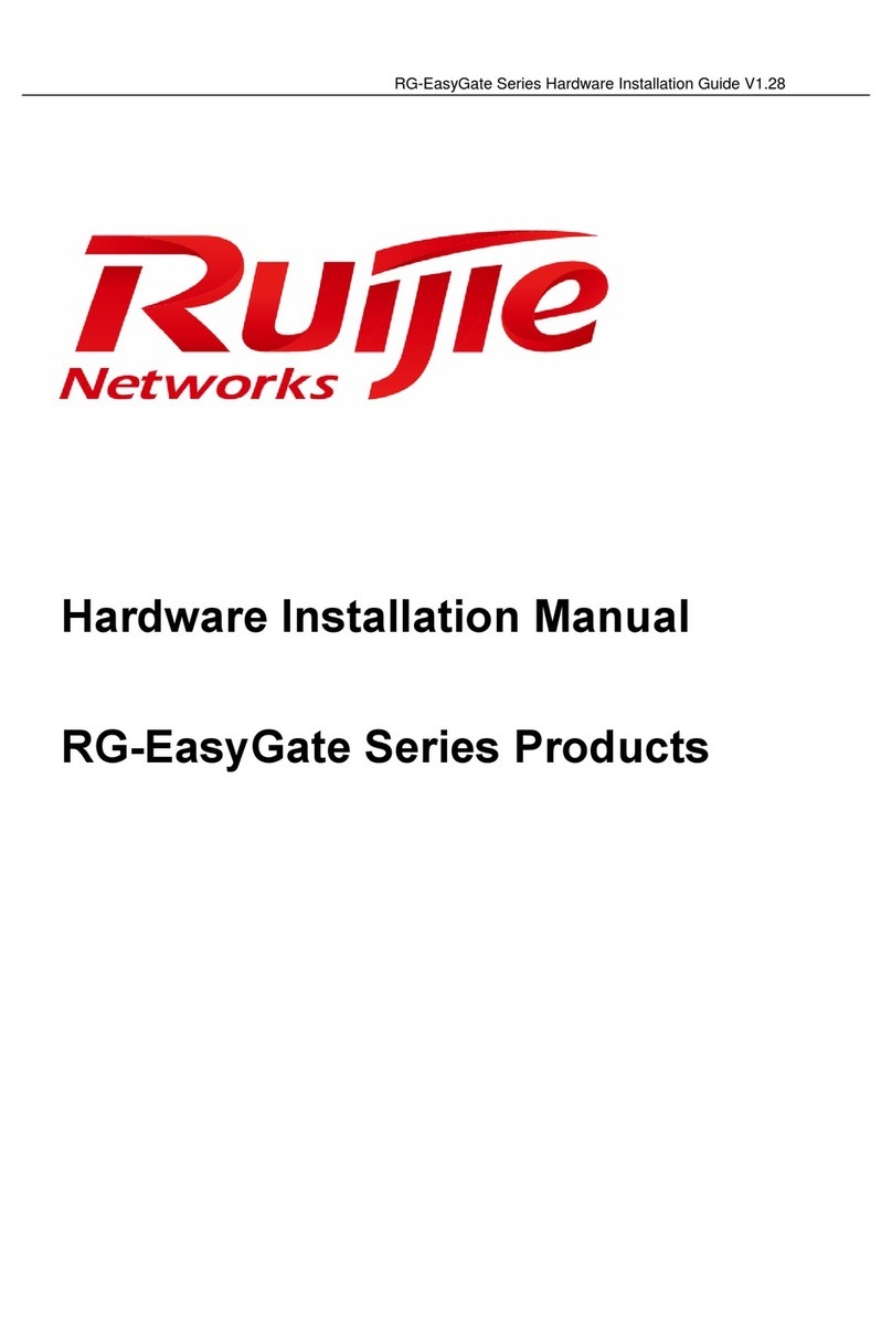 Ruijie Networks RG-EasyGate Series Hardware installation manual