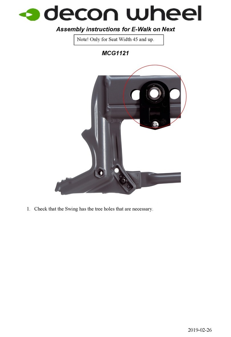 Decon wheel E-Walk MCG1121 User manual Decon wheel E-Walk MCG1121 User manual