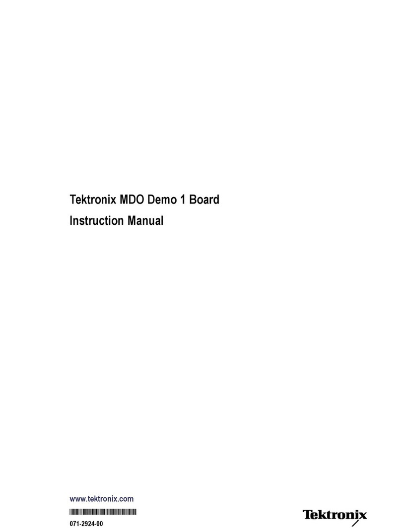 Tektronix MDO4000 Series User manual Tektronix MDO4000 Series User manual
