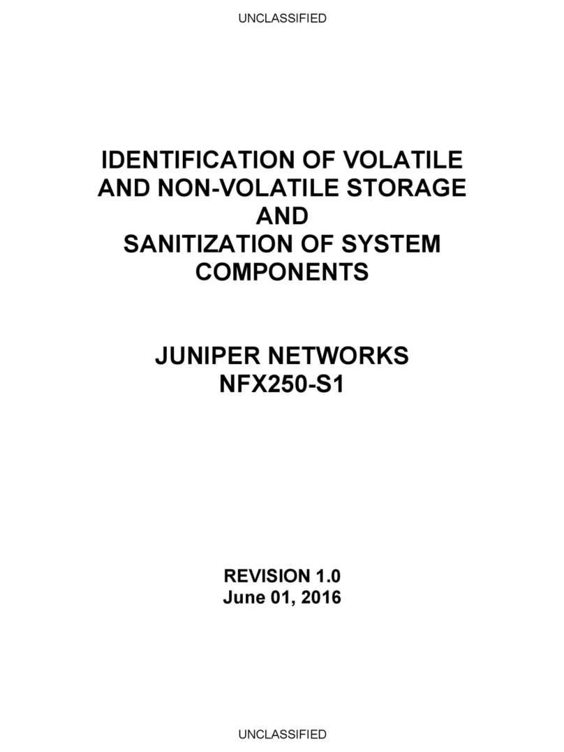 Juniper NFX250-S1 User manual Juniper NFX250-S1 User manual