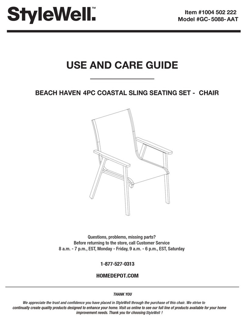 StyleWell BEACH HAVEN GC-5088-AAT User manual