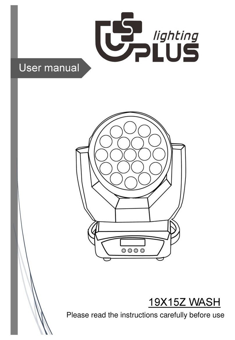 Uplus Lighting 19X15Z WASH user manual