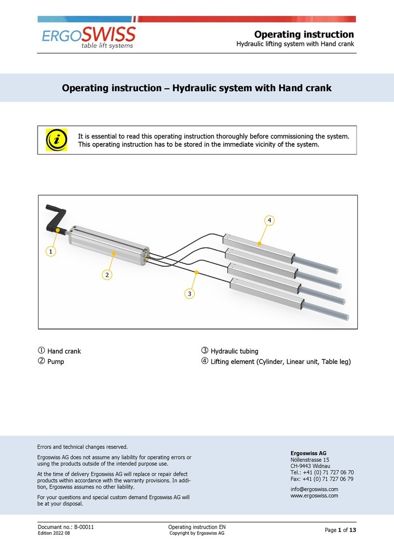 Ergoswiss PA 2830 User manual