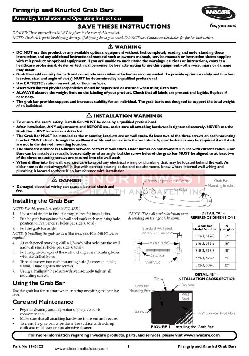Invacare 312-3 Assembly instructions