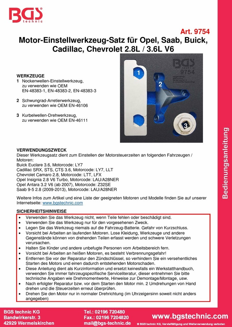 BGS technic 9754 User manual