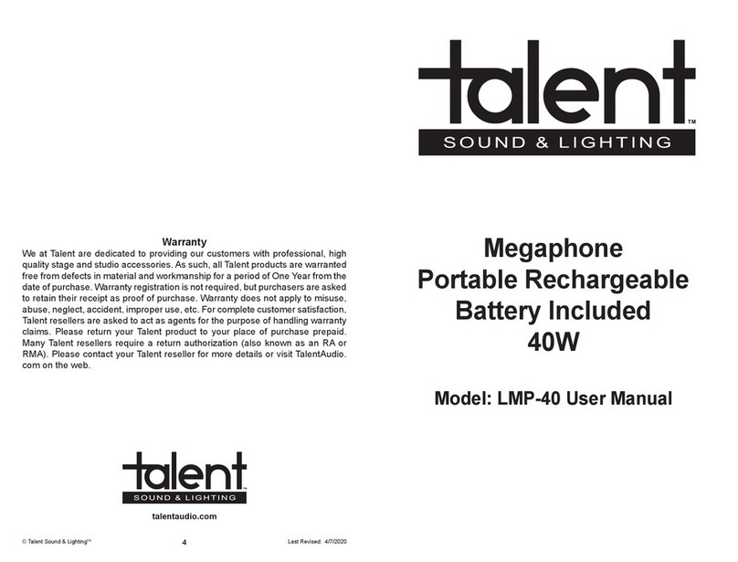 Talent LMP-40 user manual