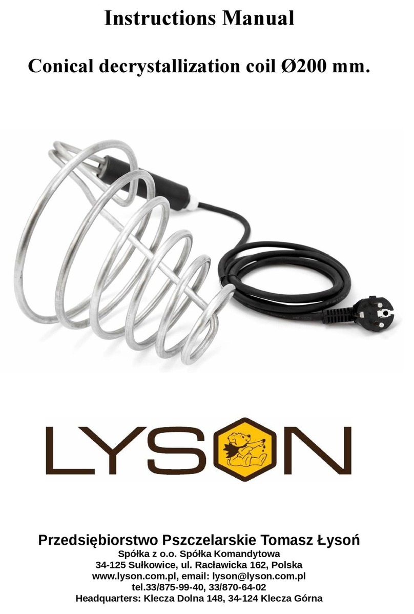 LYSON W3201 instruction manual