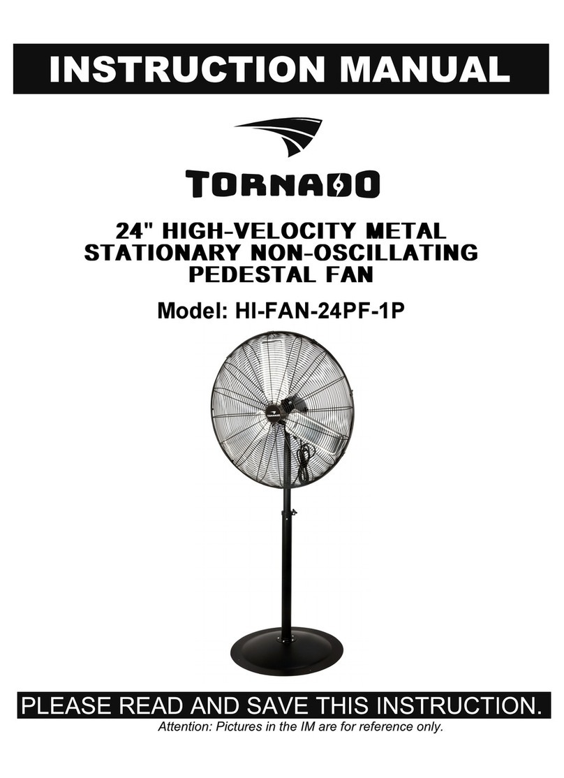 Tornado HI-FAN-24PF-1P User manual