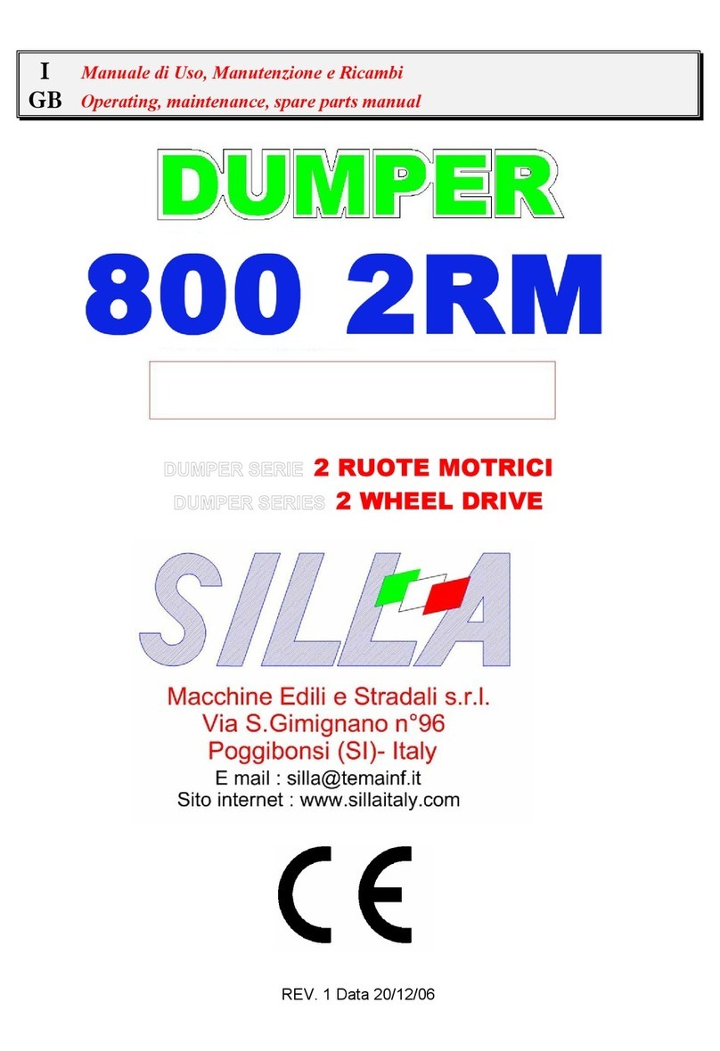 SILLA DUMPER Series Operating, maintenance, spare parts manual