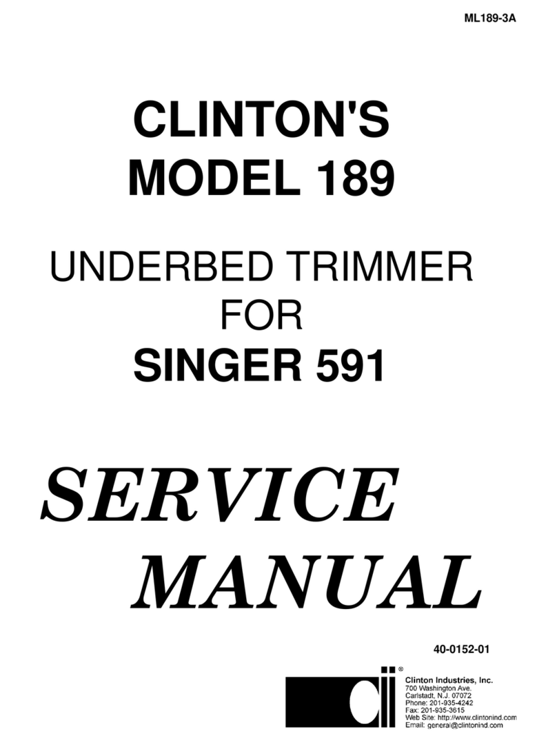CLINTON INDUSTRIES 189 Service manual