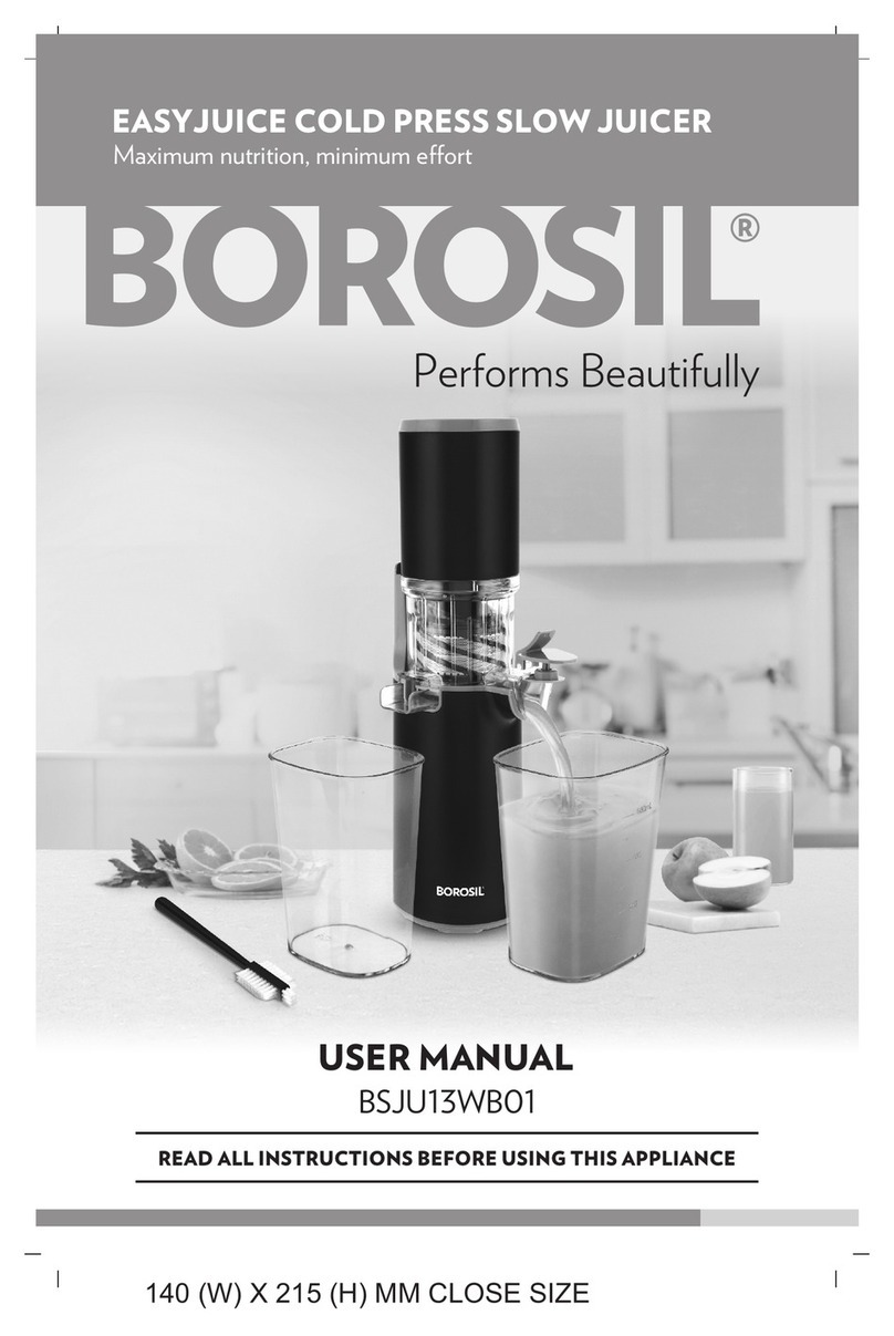 BOROSIL BSJU13WB01 user manual