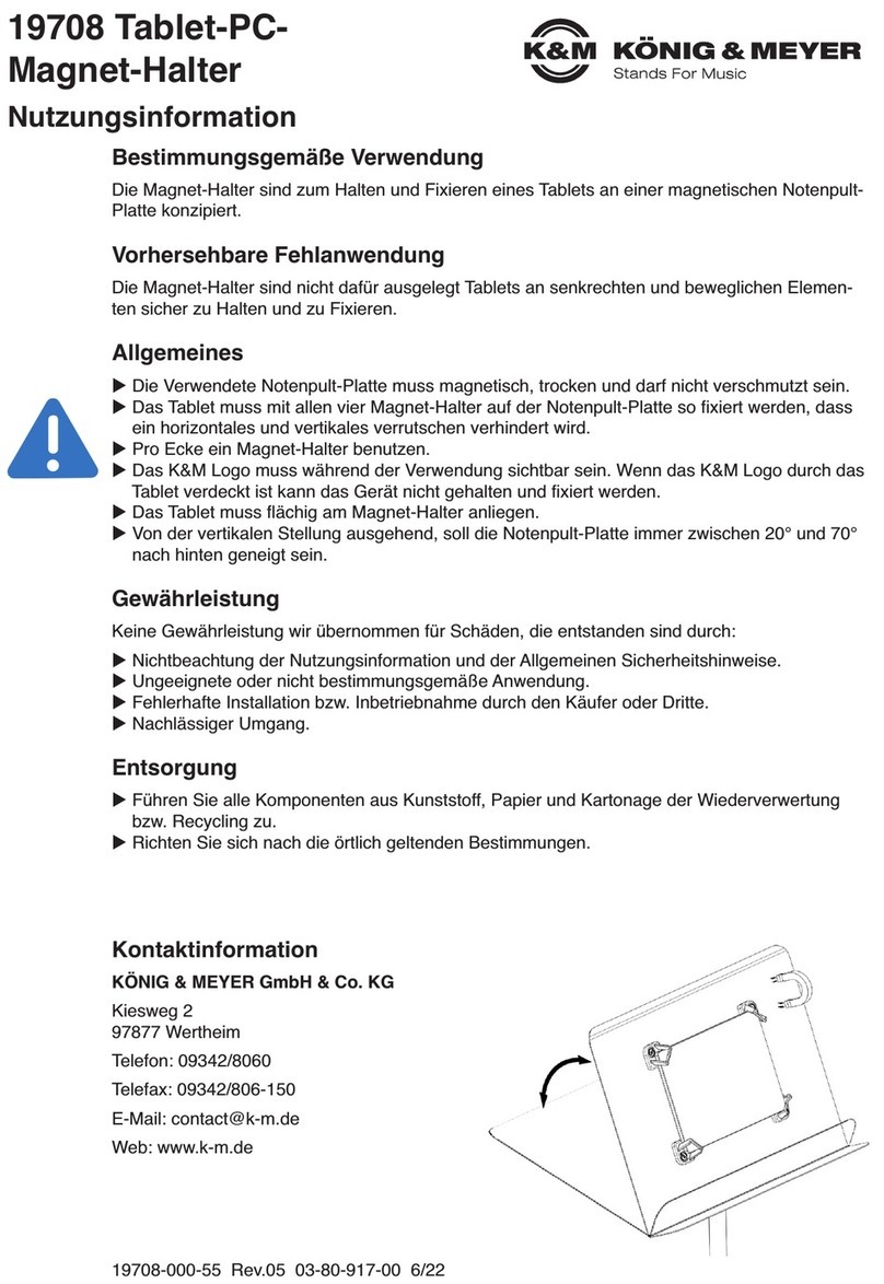 K&M 19708 Specification sheet