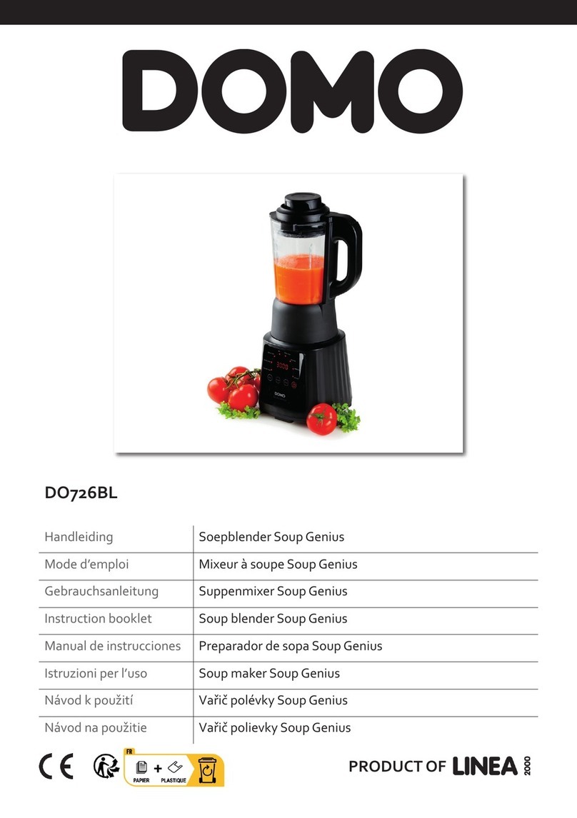 Linea 2000 DOMO Soup Genius Instruction booklet