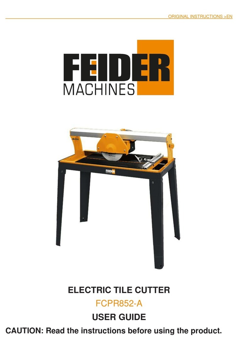 Feider Machines FCPR852-A Original instructions