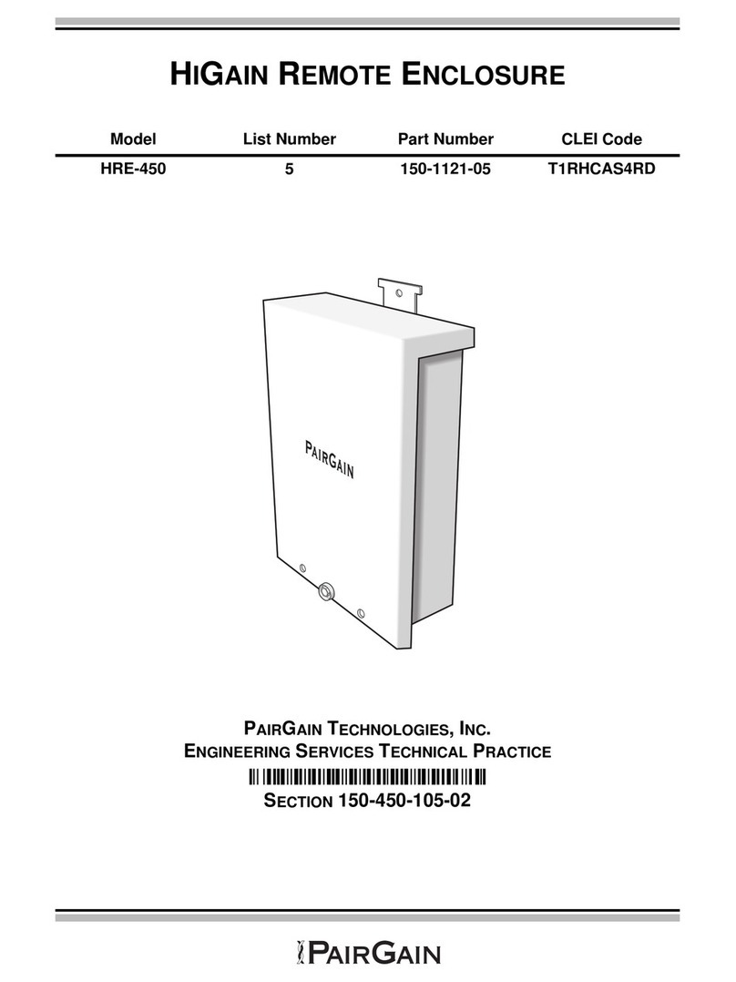 PairGain HiGain HRE-450 manual