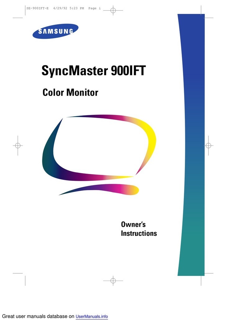 Samsung SyncMaster 900 IFT User manual