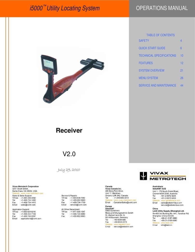 Vivax Metrotech i5000 Operation manual