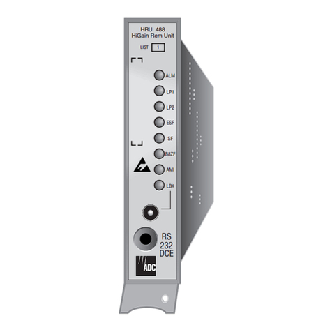 ADC HiGain HRU-488 Quick installation