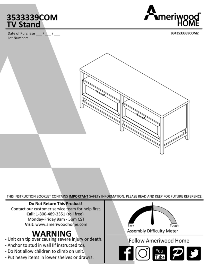Ameriwood HOME B343533339COM2 Assembly instructions
