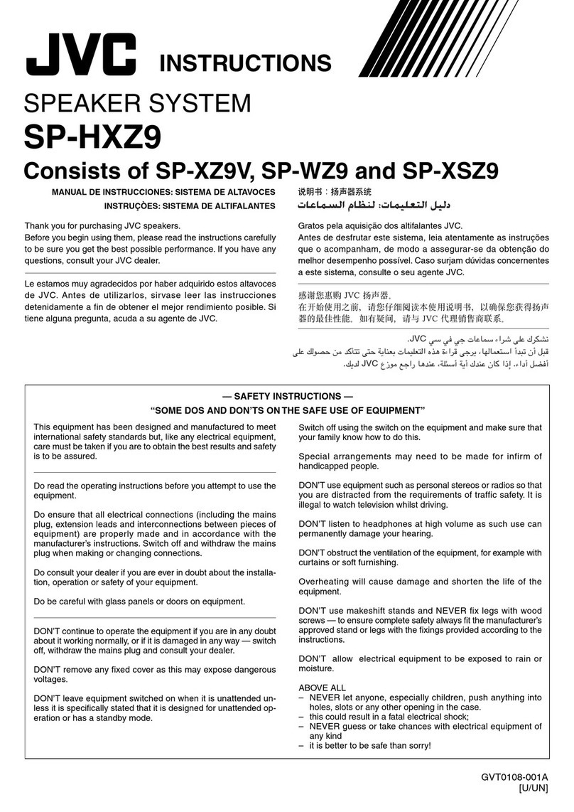 JVC SP-HXZ9 User manual