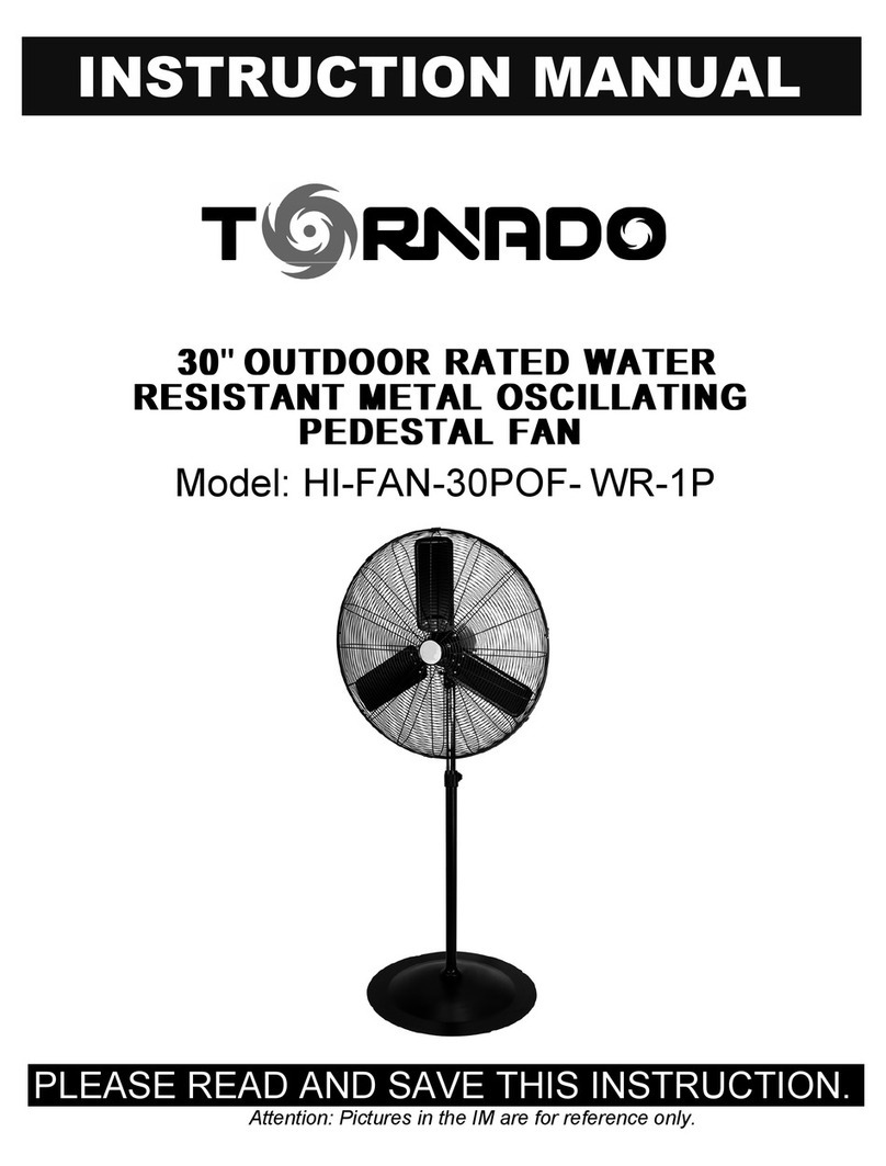 Tornado HI-FAN-30POF- WR-1P User manual