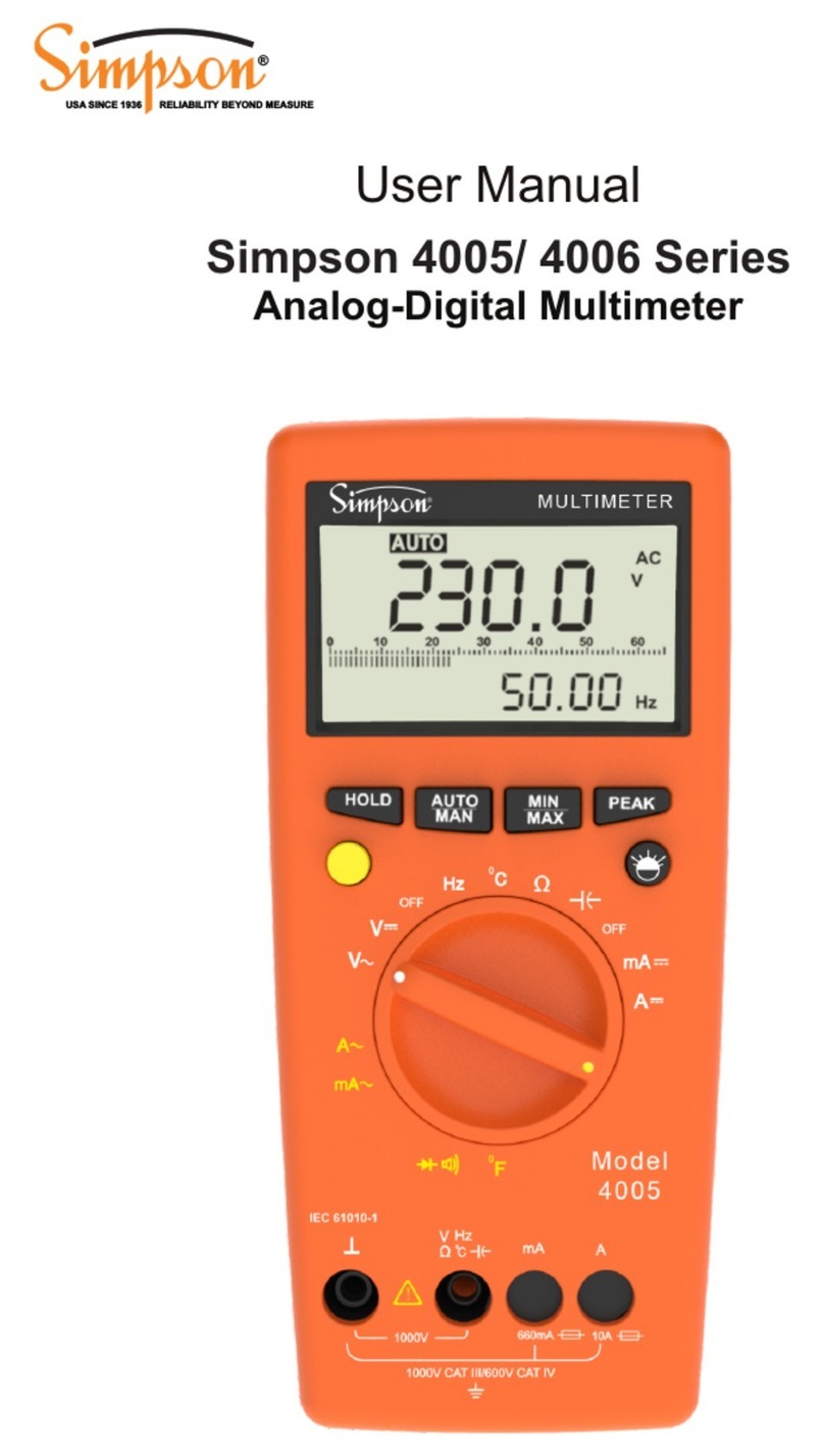 Simpson 4005 Series user manual