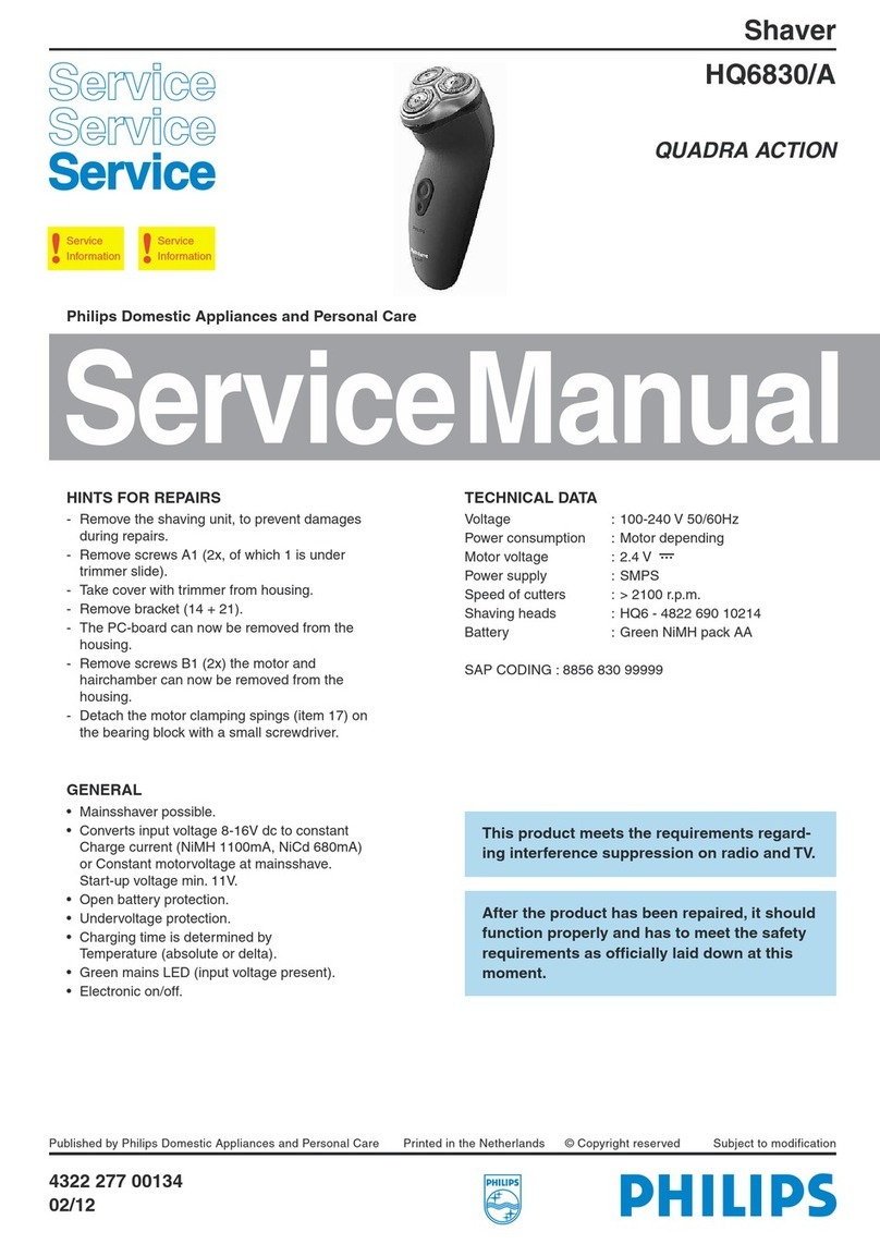 Philips HQ6830/A User manual