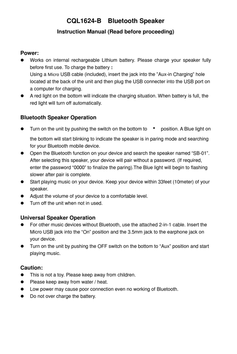 Conquer CQL1624-B User manual Conquer CQL1624-B User manual