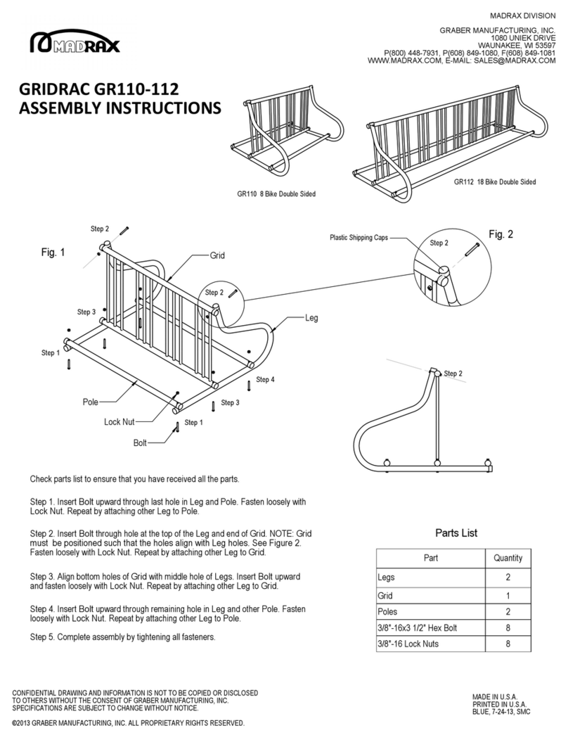 MADRAX GRIDRAC GR110 Assembly instructions