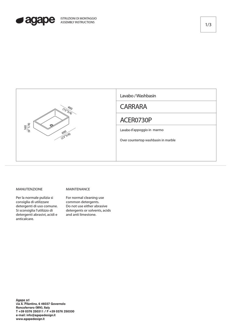 agape CARRARA ACER0730P Assembly instructions