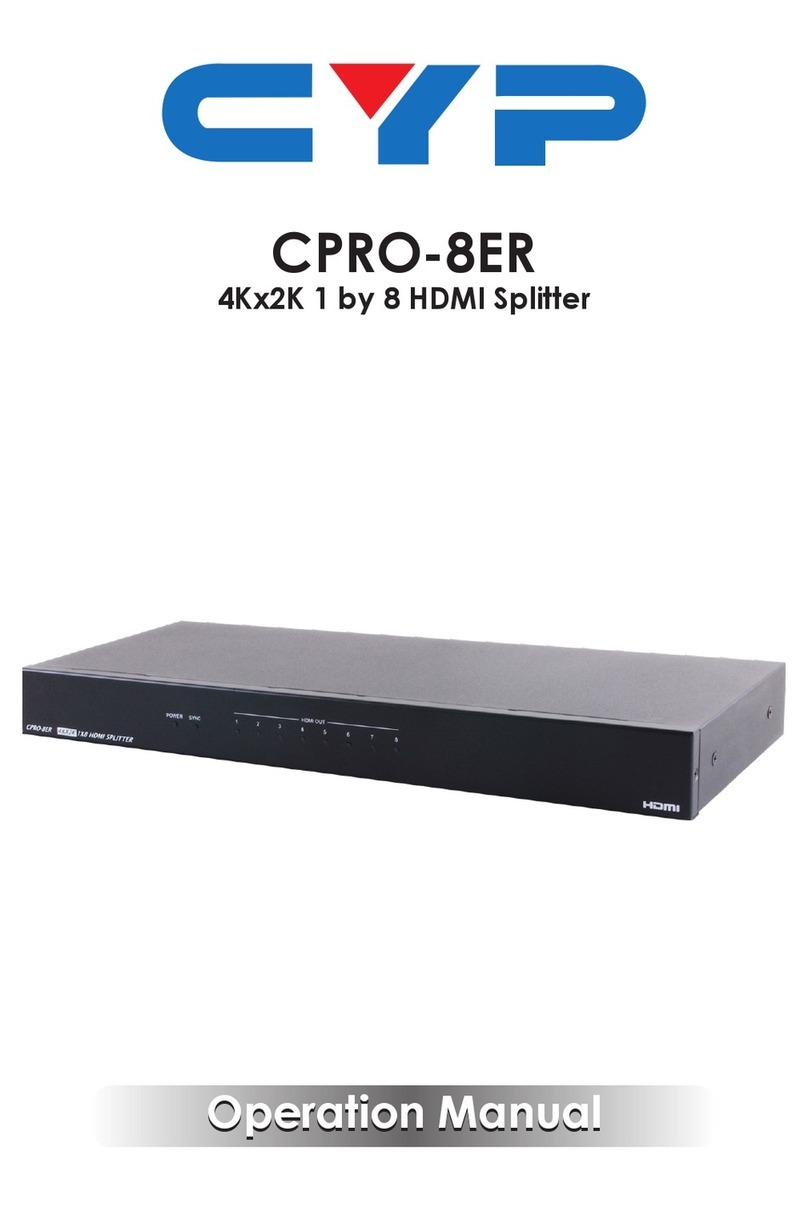 CYP CPRO-8ER User manual