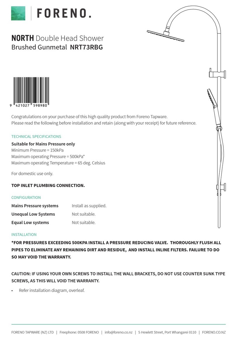 FORENO NORTH NRT73RBG quick start guide