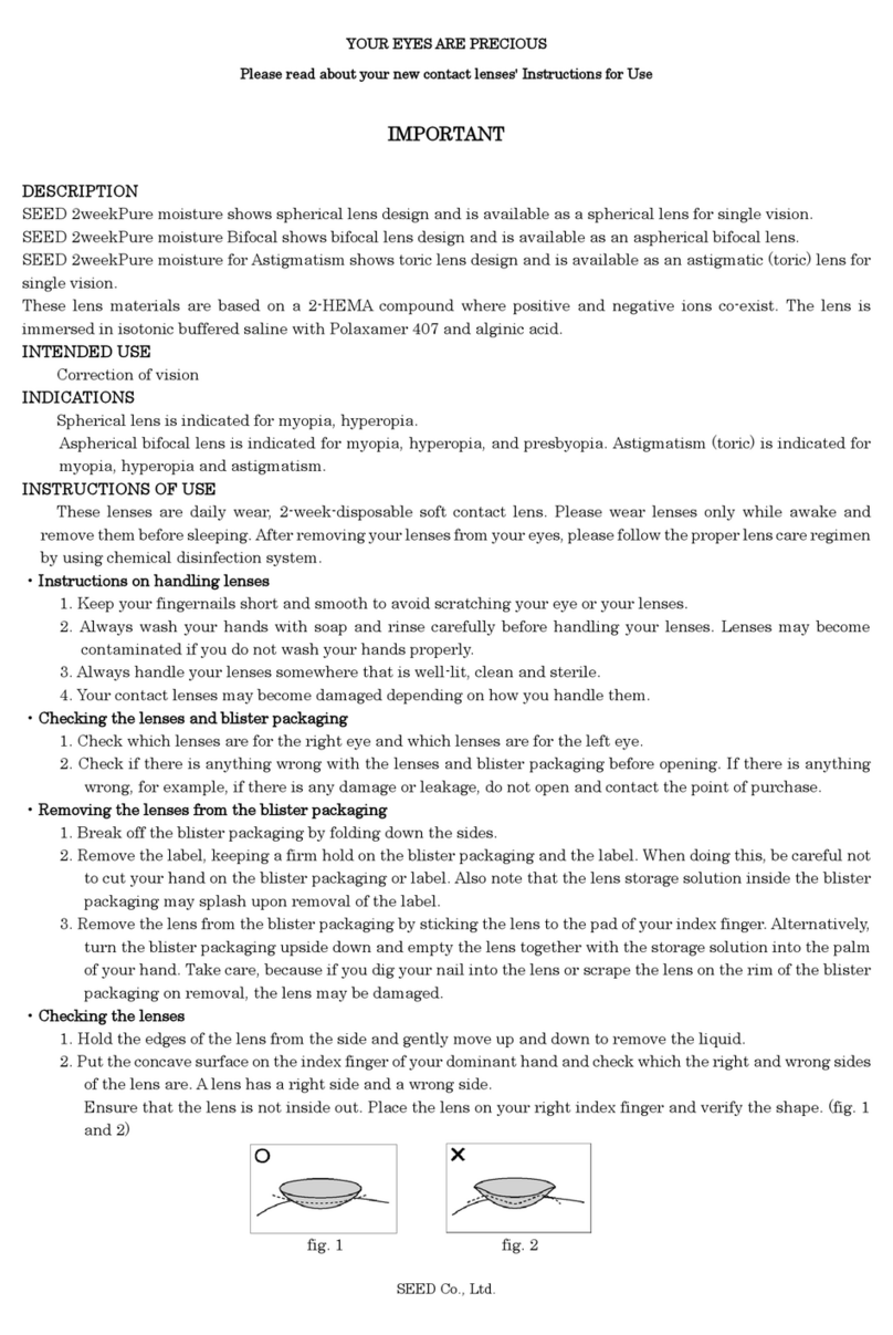 Seed 2weekPure moisture User manual