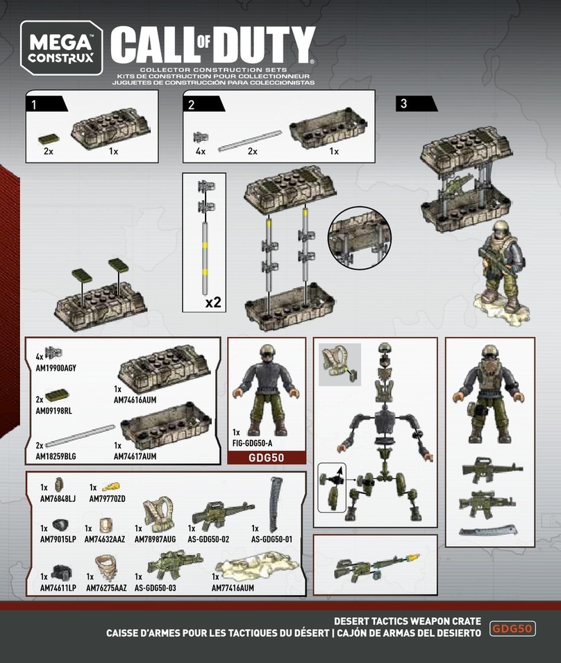 Mattel MEGA CONSTRUX CALL OF DUTY GDG50 quick start guide