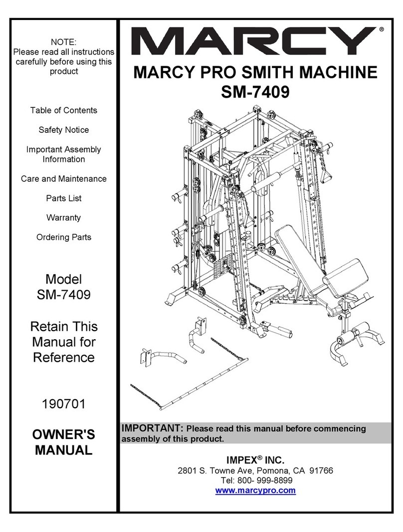 Impex MARCY PRO SM-7409 owner's manual