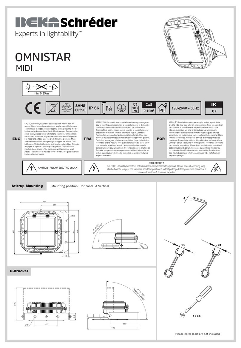 BEKA Schreder OMNISTAR MIDI installation instructions