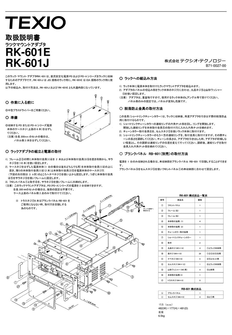 TEXIO RK-601E instruction manual