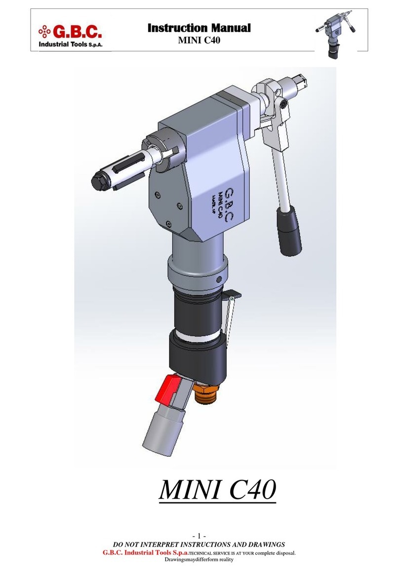 G.B.C MINI C40 instruction manual