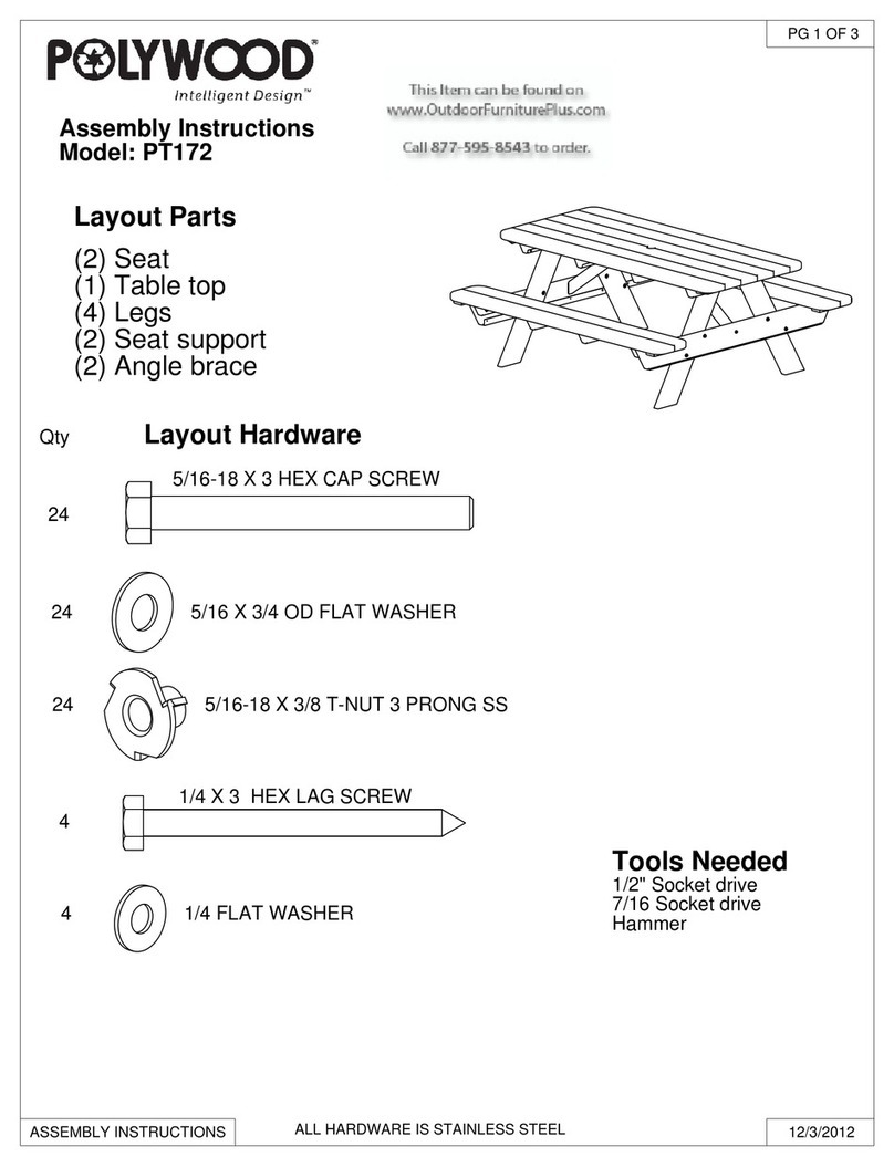 Polywood PT172 User manual