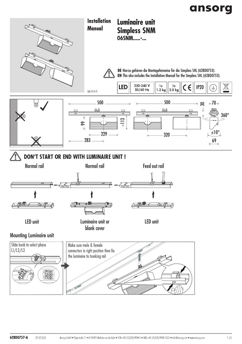 Ansorg Simpless SNM 06SNM Series User manual