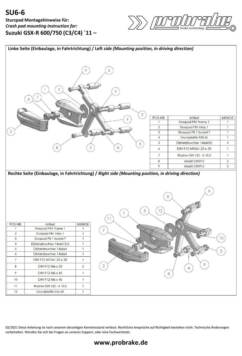 probrake SU6-6 Mounting instruction probrake SU6-6 Mounting instruction