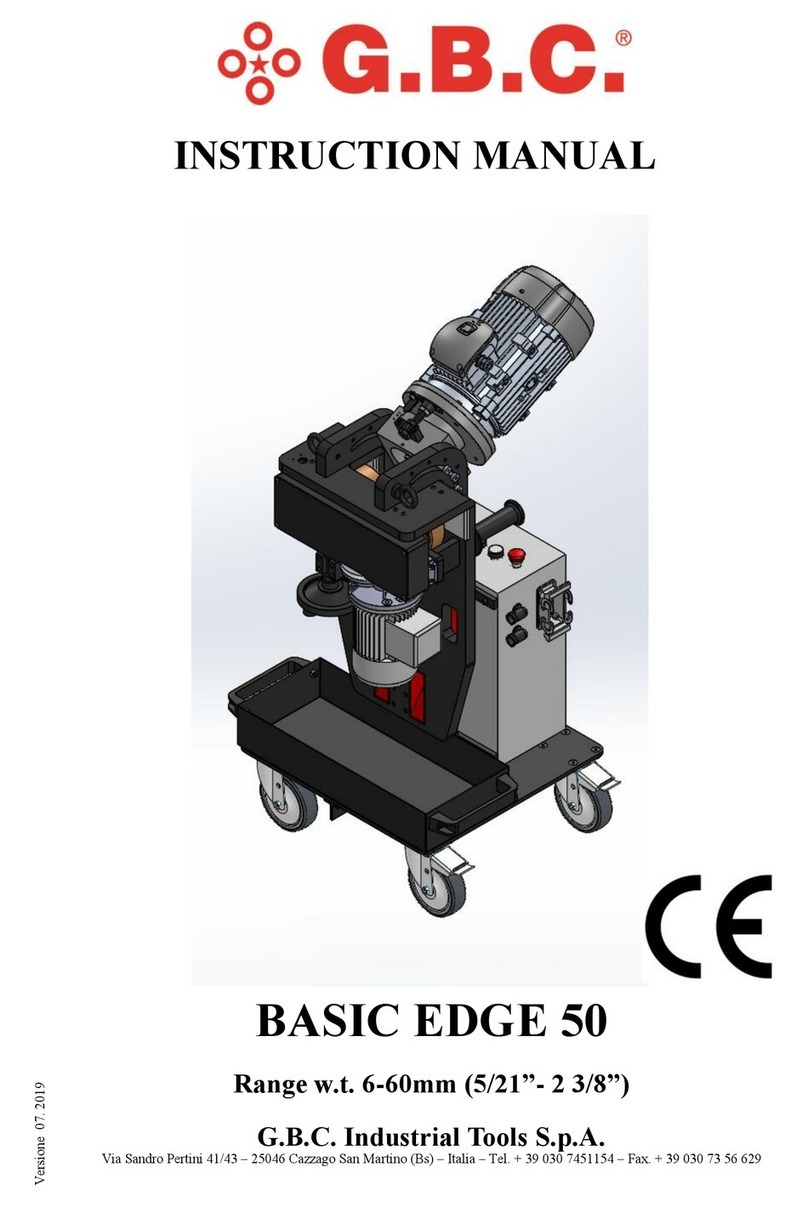 G.B.C BASIC EDGE 50 instruction manual