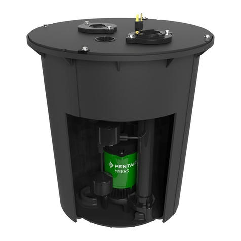 Pentair MYERS MSP33V10BP-R User manual