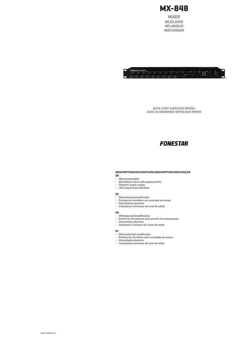 FONESTAR MX-848 instruction manual