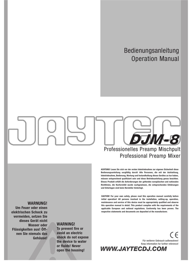 jaytec DJM-8 Operation manual