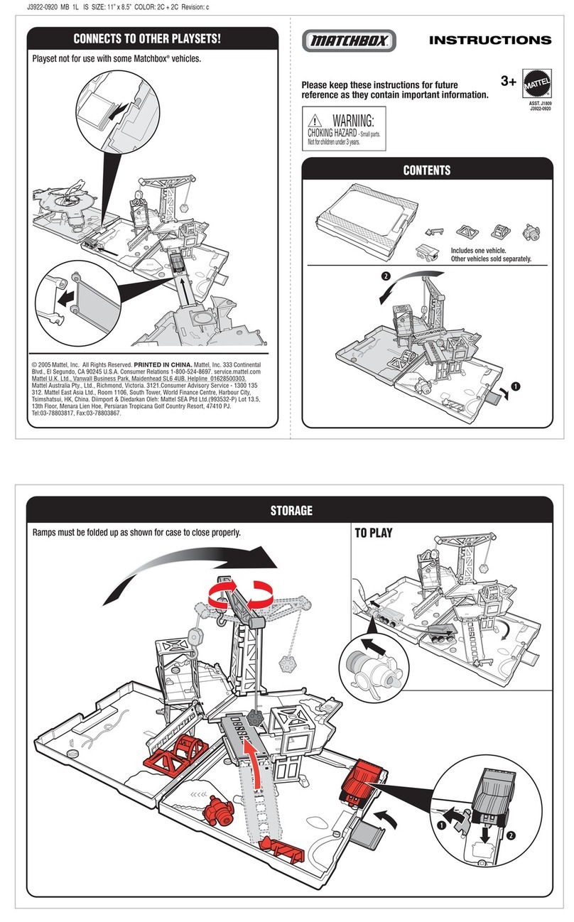 Mattel Matchbox J3923-0920 instructions