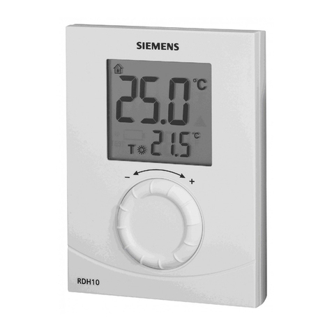 Siemens RDH10 manual
