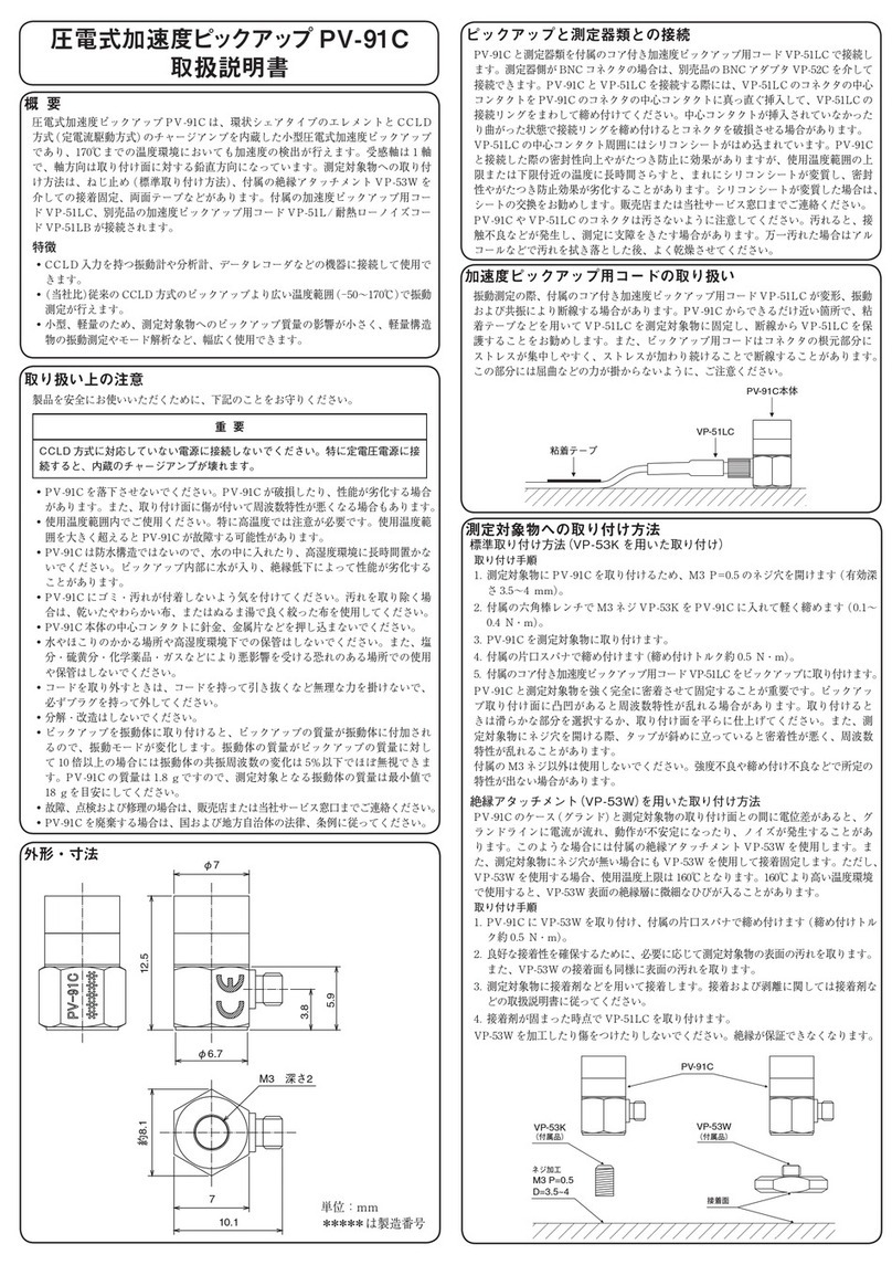 Rion PV-91C instruction manual